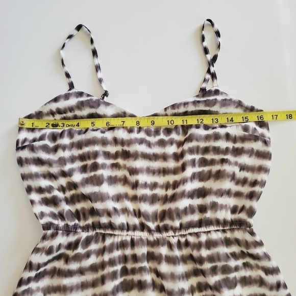 1084 * Forever 21 Spaghetti Strap Mini Dress Black White Size M - Picture 5 of 7